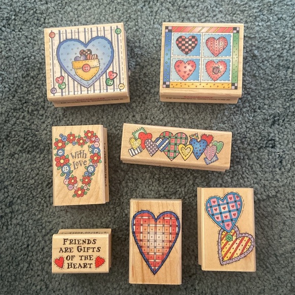 Patchwork Hearts Stamp Collection - Picture 4 of 5